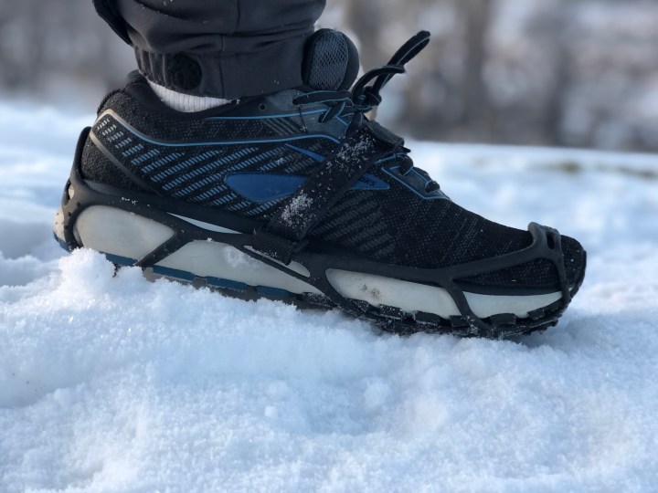 shoe with Yaktrax