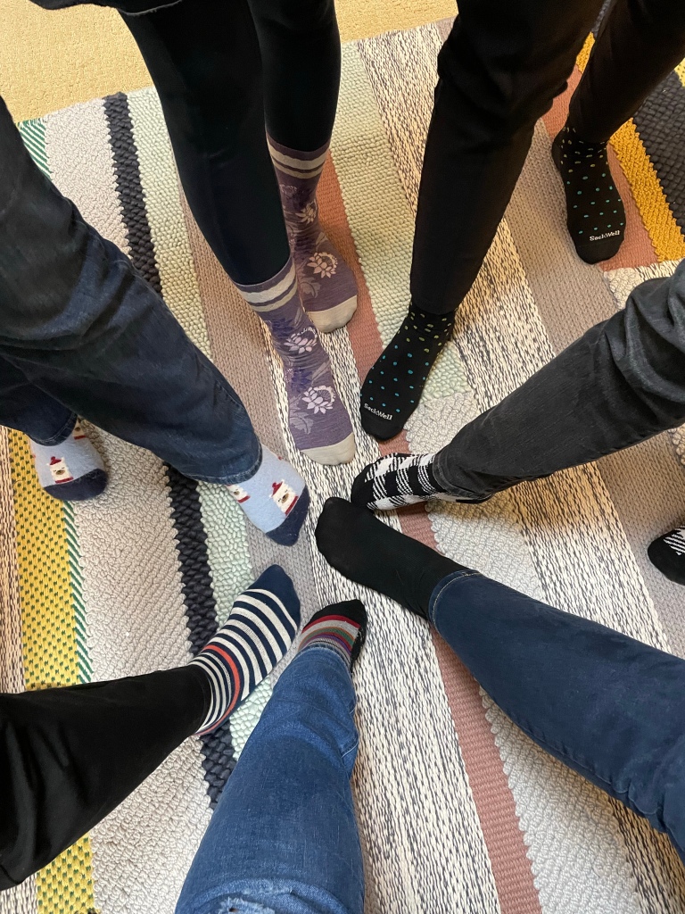 Seven pairs of sweet socks